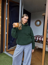 Hoodie Embroy Verde