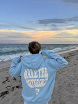 Hoodie Make the Difference azul bebe