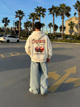 Hoodie Cherries Beige