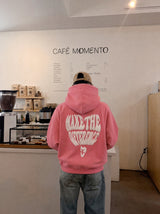 Hoodie Make the Difference Rosa