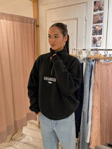 Sudadera Half zip BASIC NEGRO