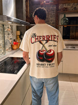 Camiseta Cherries beige