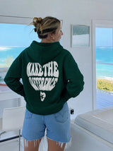 Hoodie Make the Difference Verde