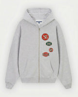 Hoodie cremallera parches SHKR