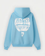 Hoodie Make the Difference azul bebe
