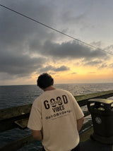 Camiseta Good Vives Beige