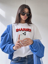 Camiseta Lips blanca